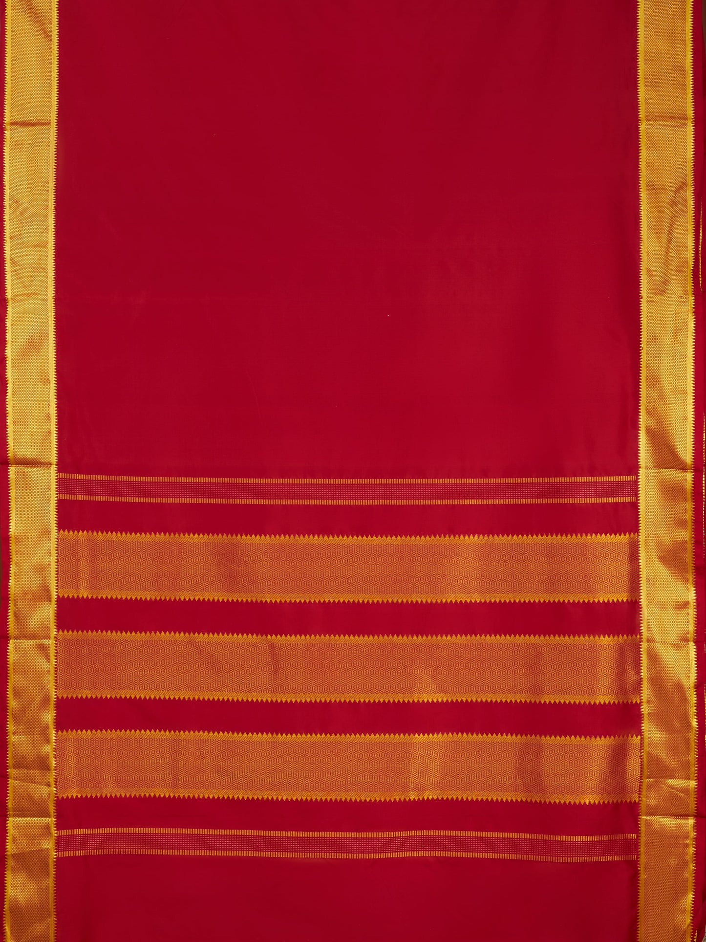 Maroon 9 Yards Kanchivaram Silk Saree