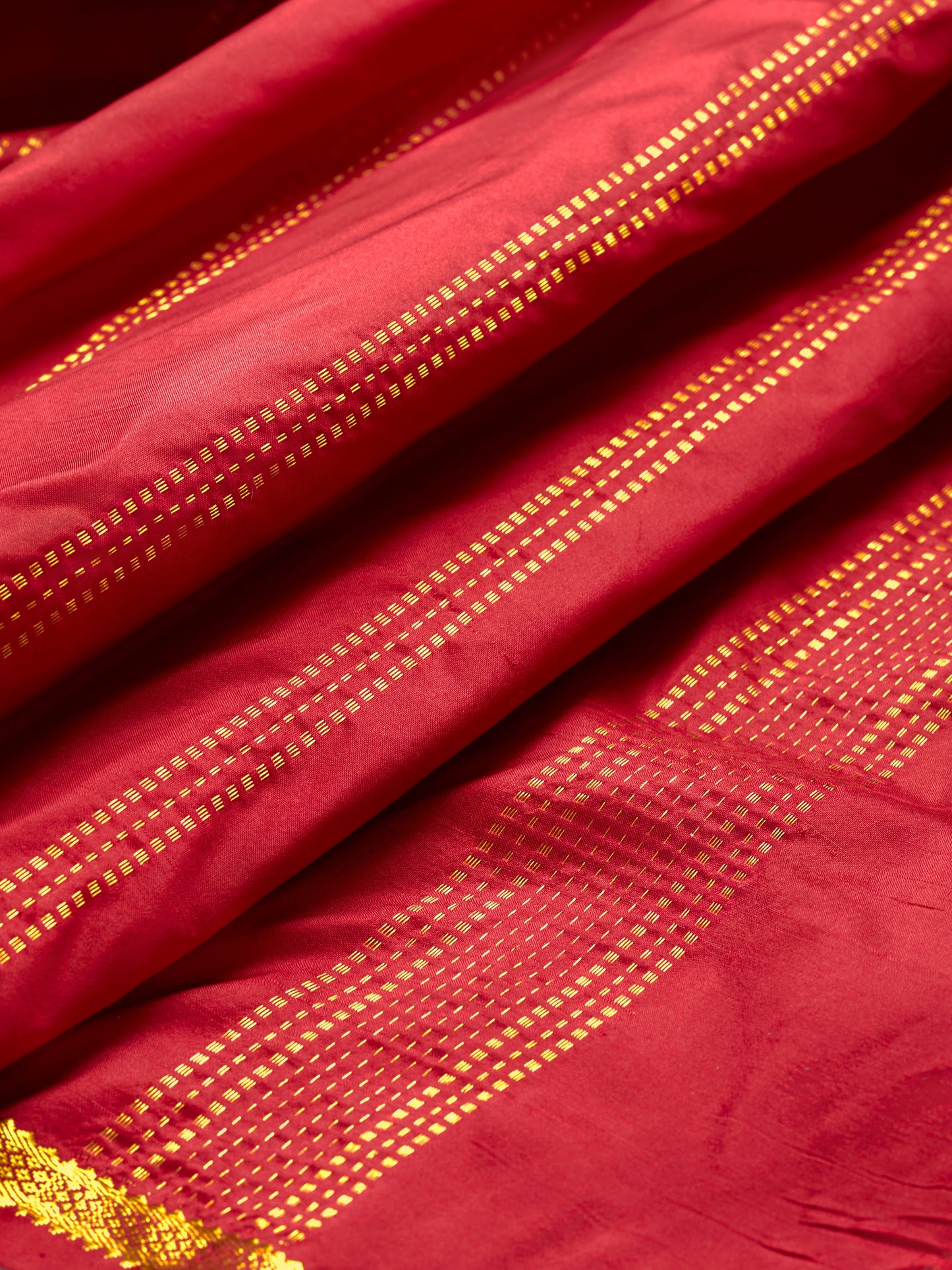 Maroon 9 Yards Kanchivaram Silk Saree